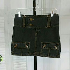 Thalia Sodi denim mini skirt